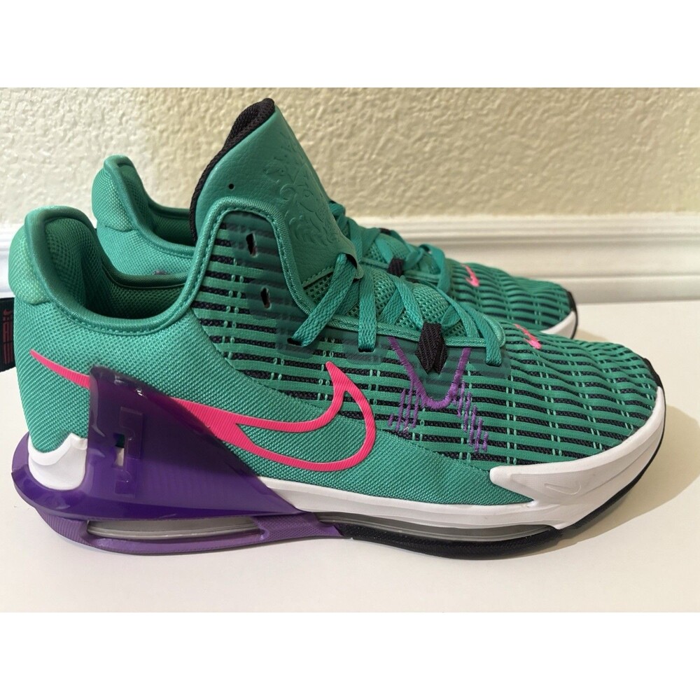 Nike LeBron Witness 6 Men’s Size 10.5 Clear Emerald Wild Berry CZ4052-300